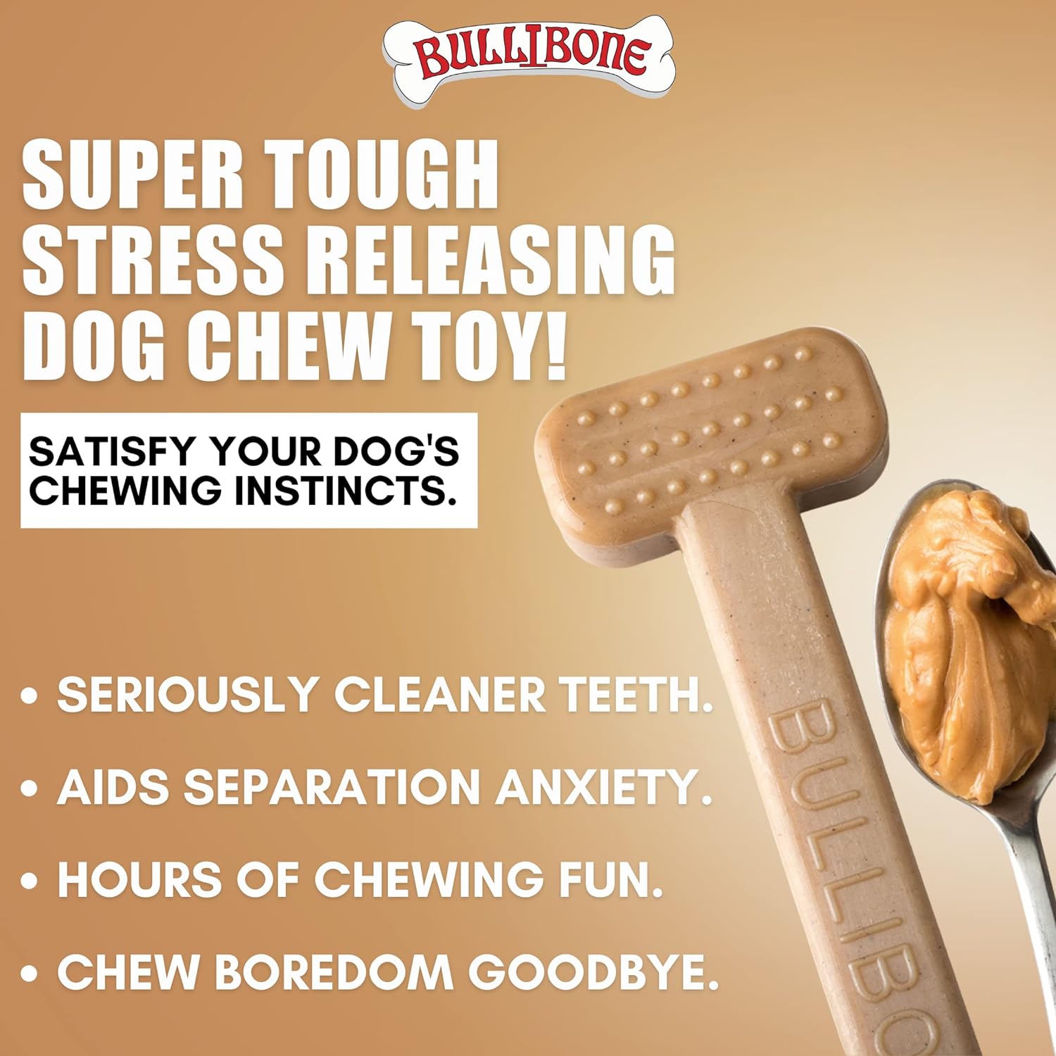 Hueso de juguete de nailon para masticar para perros, mejora la higiene dental,