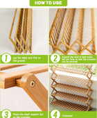 Zapatero plegable de bambú, no requiere instalación, diseño ventilado,