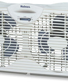 Ventilador de ventana con aspas de flujo de aire reversibles dobles de 6