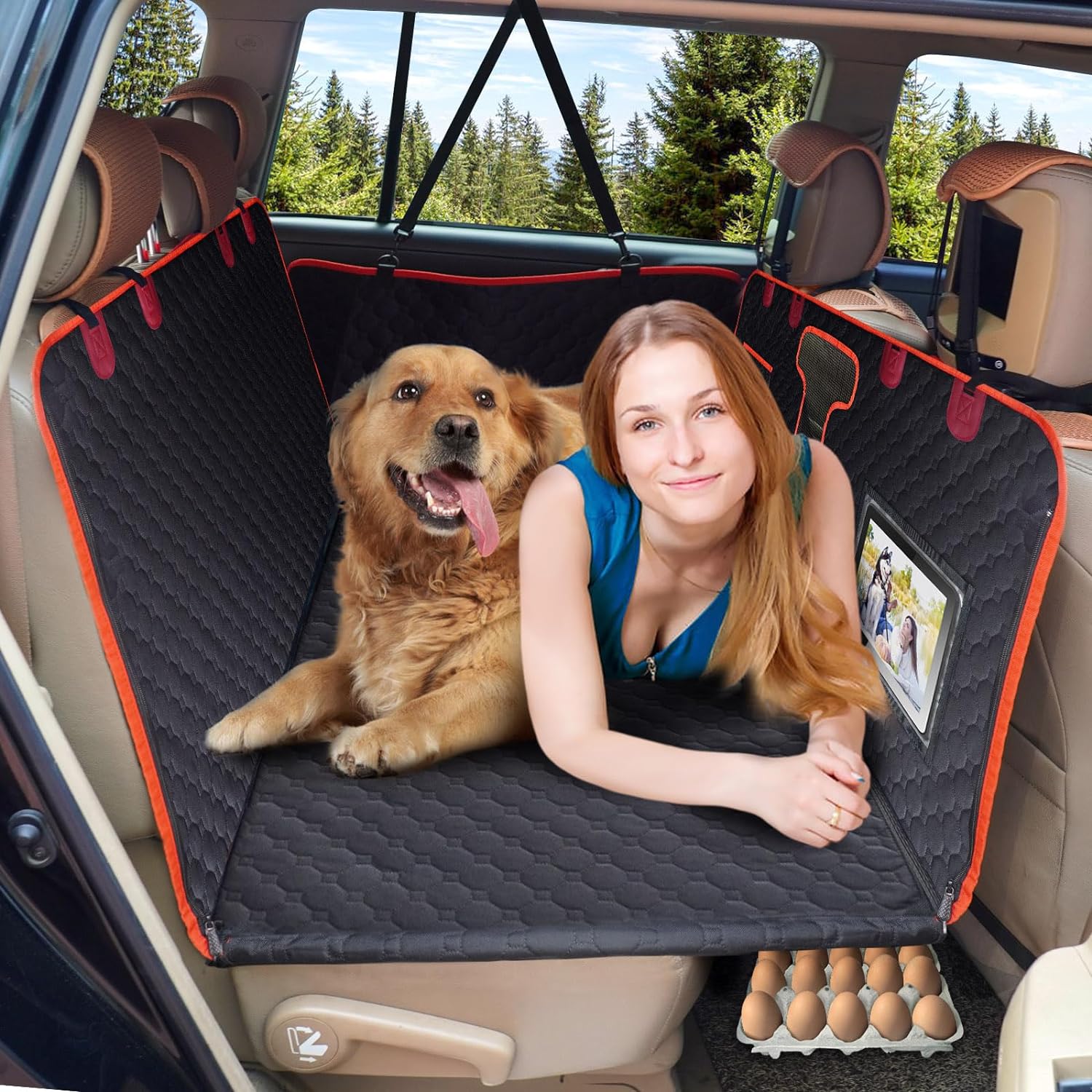 Comprar Asiento de coche para perros, sofá cama, funda para asientos de  coche para perros pequeños y medianos, asiento trasero delantero, portador  de mascotas