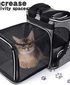 Mochila expandible para transportar mascotas, mochila para mascotas para gatos