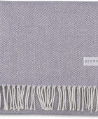 Celine Herringbone, manta 100% algodón, color lila