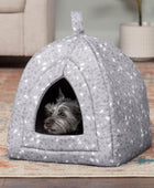 Cueva de cama para gatos de interior y perros pequeños, lavable y plegable con