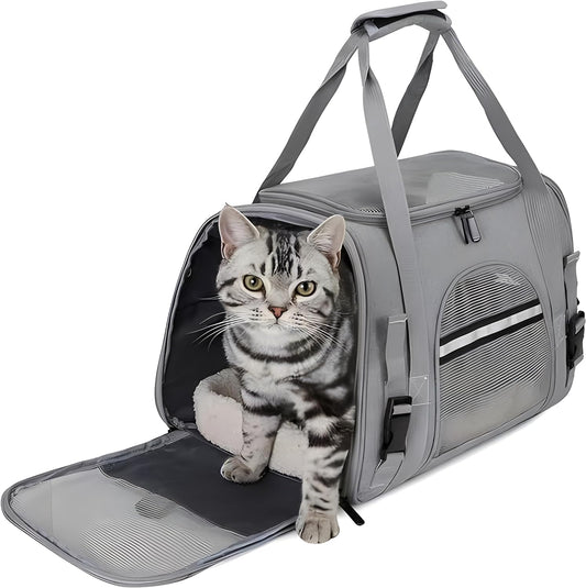 Bolsa de transporte para mascotas, para gatos y perros, bolsa portátil de viaje