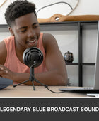 Micrófono condensador cardiode de la marca Blue, modelo Snowball iCE, Negro