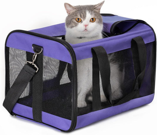 Transportador para gatos aprobado por aerolíneas, transportador de perros de