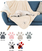 PETMAKER Suave manta de felpa impermeable para mascotas, 60 x 50pulgadas,