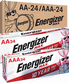 Energizer Max Paquete de pilas AA y AAA, 24 pilas doble A y 24 pilas triple A,