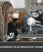 Micrófono condensador cardiode de la marca Blue, modelo Snowball iCE, Blanco