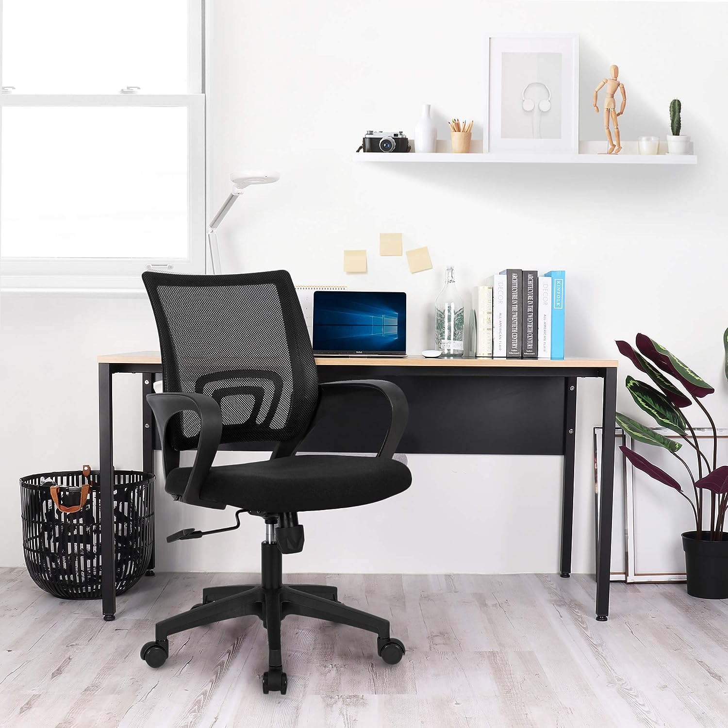 Silla de oficina para el hogar silla de escritorio sin brazos silla de  malla altura ajustable silla de oficina pequeña silla de oficina moderna  sin – Yaxa Costa Rica