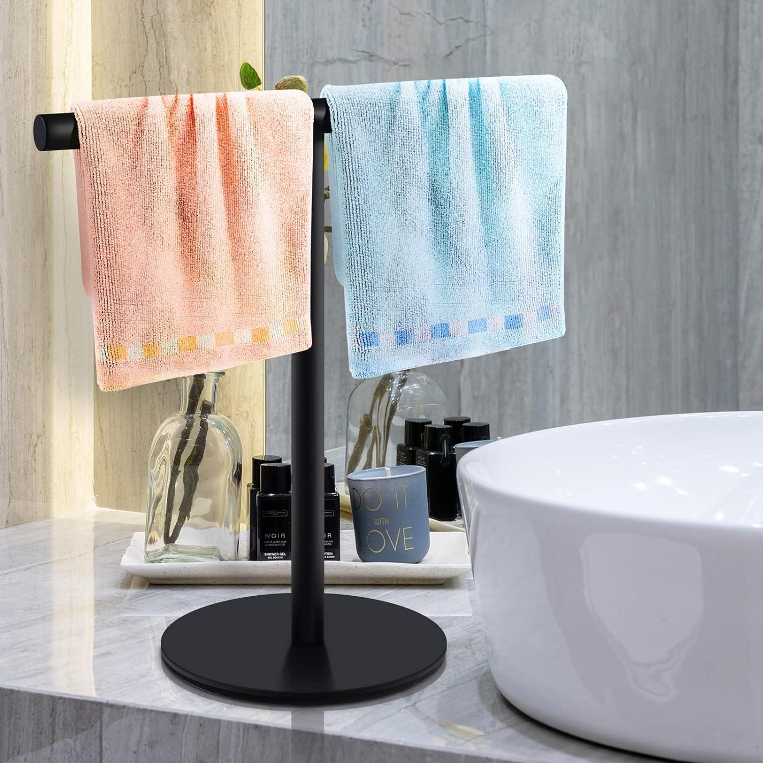 Soporte para toallas de mano con base pesada soporte para toallas de mano de - VIRTUAL MUEBLES