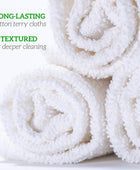 Toallas de toalla de bar de grado blanco 100 algodón 14 x 17 pulgadas paquete