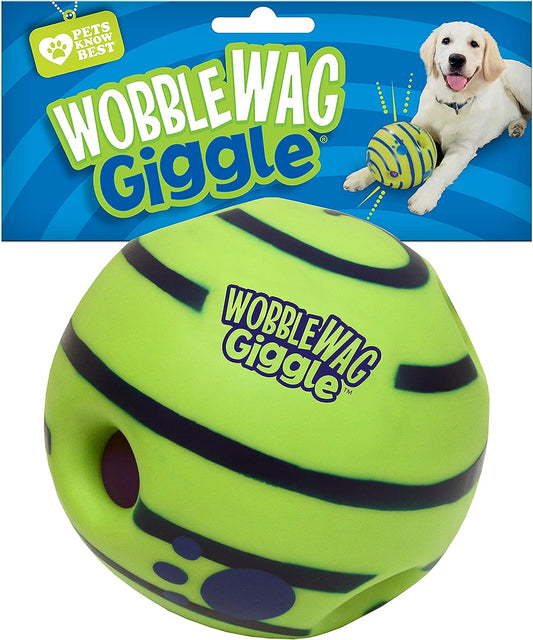 Perro de juguete, Wobble WAG Giggle Balón, M, Verde