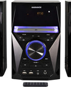 MM441 Sistema de estante de CD de 3 piezas con radio estéreo digital PLL FM,