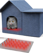 Casas de gatos con calefacción para gatos y gatitos al aire libre con