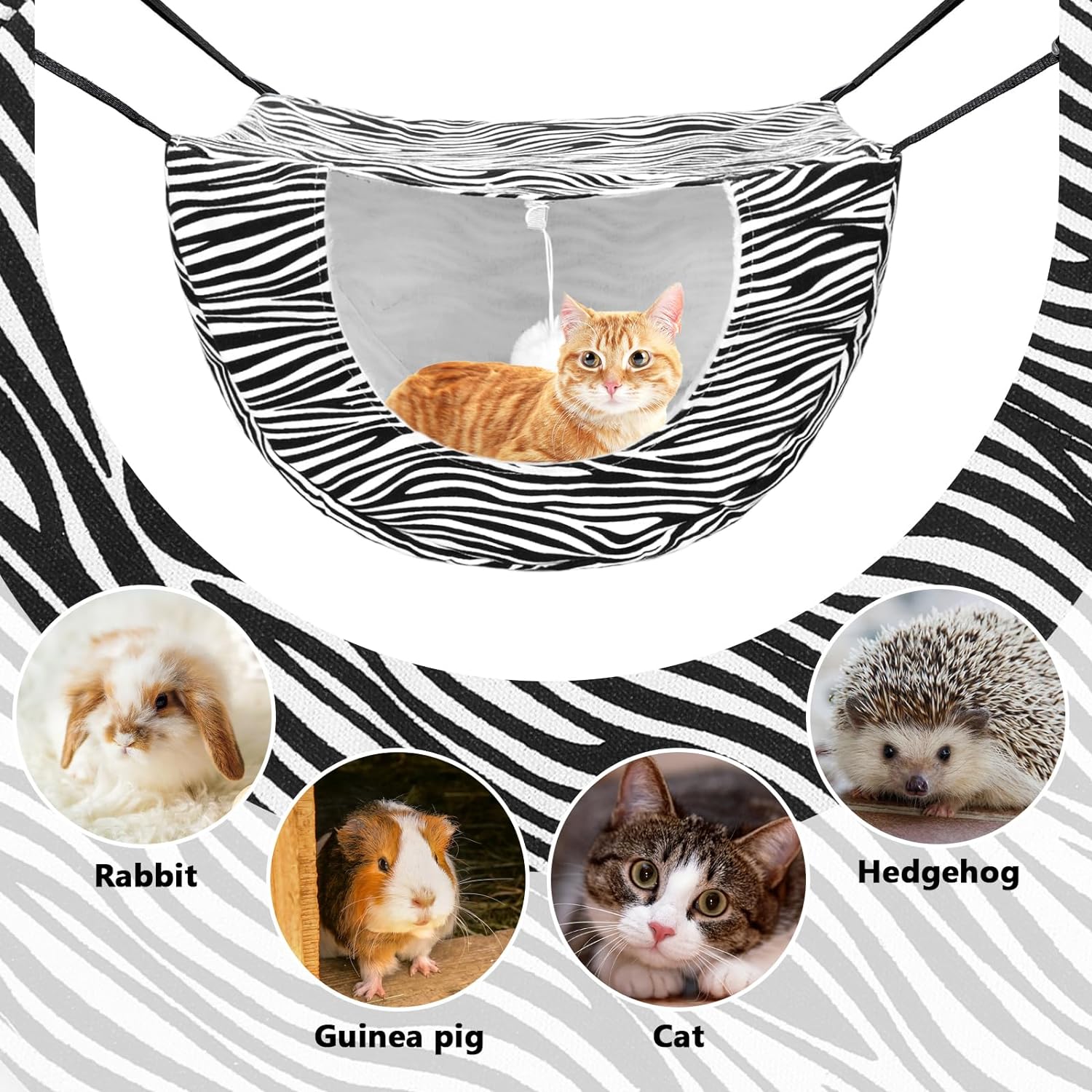 Petmolico Hamaca para gatos de interior, hamaca colgante de 2 niveles con  cama de forro polar suave para mascotas, para gatitos, mapaches, hurones