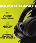 Crusher ANC 2 Auriculares inalámbricos con cancelación de ruido sobre la oreja