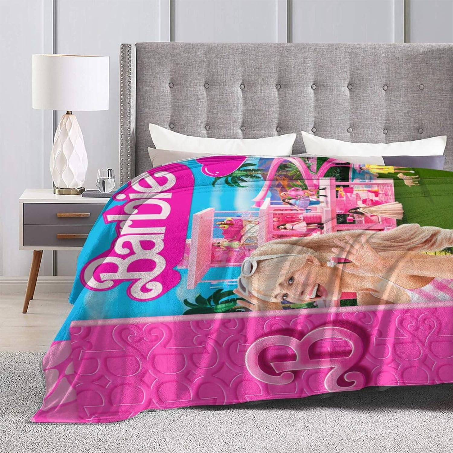 Manta cálida rosa suave y ligera manta suave para cama