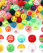 100 piezas de juguetes para gatos, bolas de plástico a granel, bolas pequeñas