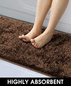 Juego de alfombras de baño marrones, 3 piezas, alfombras y tapetes de felpilla - VIRTUAL MUEBLES