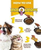 Lickochops Suplemento para perros y gatos mejorado con omega-6 3 ácidos grasos