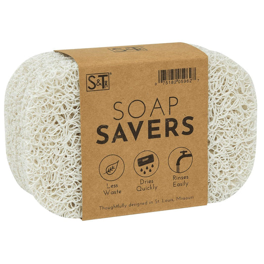 S&T Protectores de jabón sin BPA para cocina y baño, color blanco, 2.9 x 4.4 - VIRTUAL MUEBLES