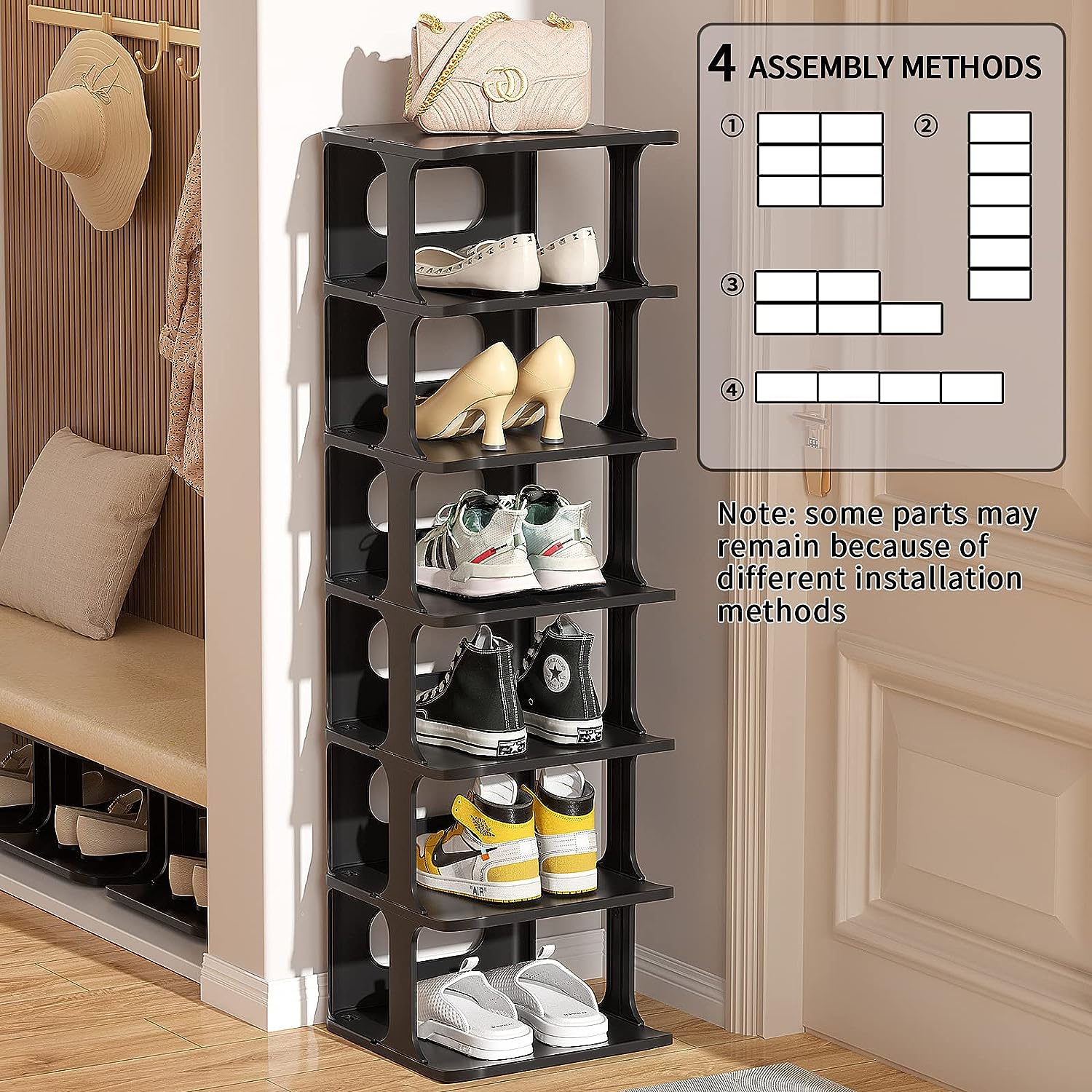 Zapateros para dormitorio armario almacenamiento de zapatos organizado - VIRTUAL  MUEBLES