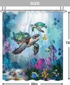 Cortina de ducha de tortuga marina de 60 pulgadas de ancho x 72 pulgadas de - VIRTUAL MUEBLES