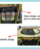 Corralito portátil para gatos, plegable, rectangular, para cachorros, sala de