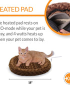 K&H Products Cama térmica Thermo-Kitty Fashion Splash para gatos para