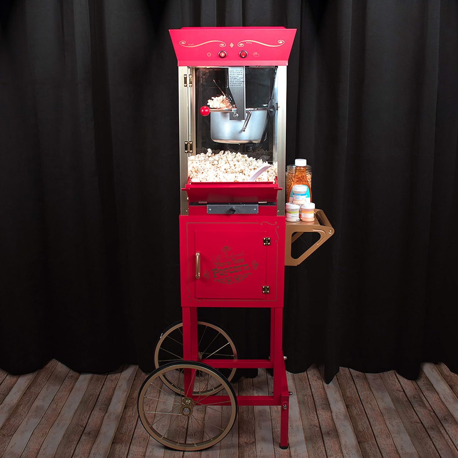 Máquina vintage de palomitas de maíz, 10 tazas, máquina de palomitas d -  VIRTUAL MUEBLES