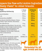 Zesty Paws Multivitamínico para perros Glucosamina y condroitina + MSM para
