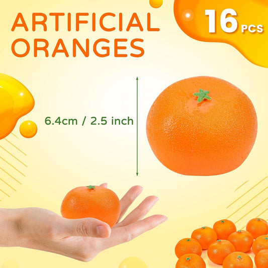 Toopify 16 naranjas artificiales, naranjas artificiales decorativas para - VIRTUAL MUEBLES