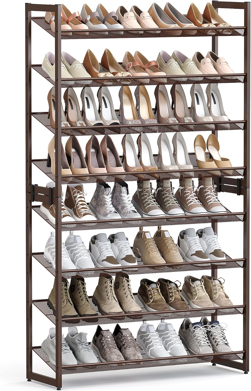 SONGMICS Zapatero, organizador de zapatos de 8 niveles, almacenamiento -  VIRTUAL MUEBLES