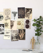 Decoración de pared vintage estética para decoración de bruja, kit de collage