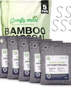 Paquete de 5 bolsas purificadoras de aire de carbón de bambú con ganchos bolsas - VIRTUAL MUEBLES