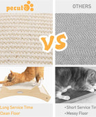 Rascador para gatos, sisal tejido + tela para alfombra, rascador duradero de