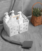 Anyoifax Organizador portátil de limpieza para ducha, cesta de plástico con - VIRTUAL MUEBLES