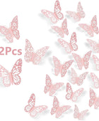 Decoración de pared de mariposa 3D 72 piezas de 3 tamaños y 3 estilos - VIRTUAL MUEBLES