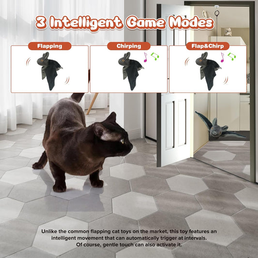 Juguetes para gatos inteligentes, juguetes interactivos colgantes para gatos de