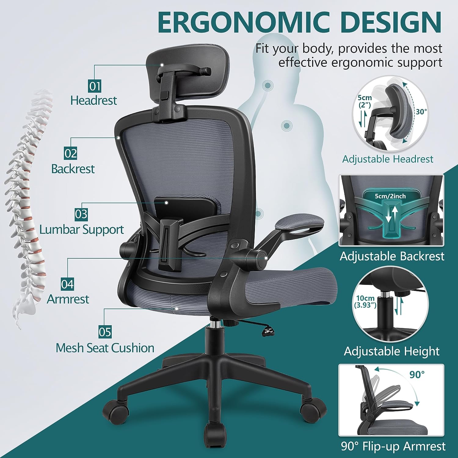 Beneficios de usar reposacabezas para la silla de oficina - Blog  SillaOficina365.