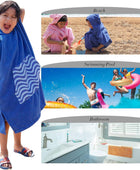 Poncho de toalla para niños, toalla de playa con capucha para niña y niño, - VIRTUAL MUEBLES