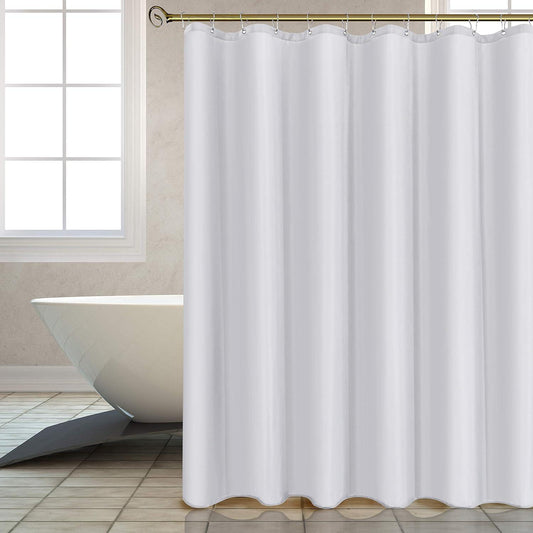 Cortinas de ducha de tela de calidad de hotel resistentes al agua ojales - VIRTUAL MUEBLES