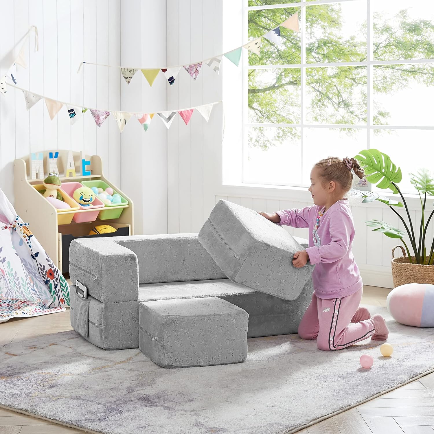 Sofá para niños, sofá de bebé de diseño modular para niñossofá