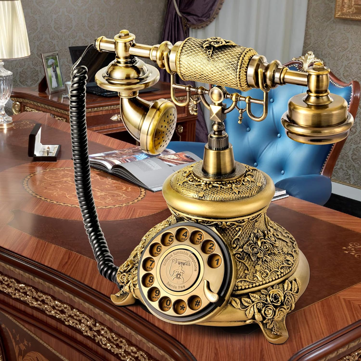 Estilo europeo Retro Hogar Teléfono fijo a la antigua - China Teléfono  antiguo y teléfono precio