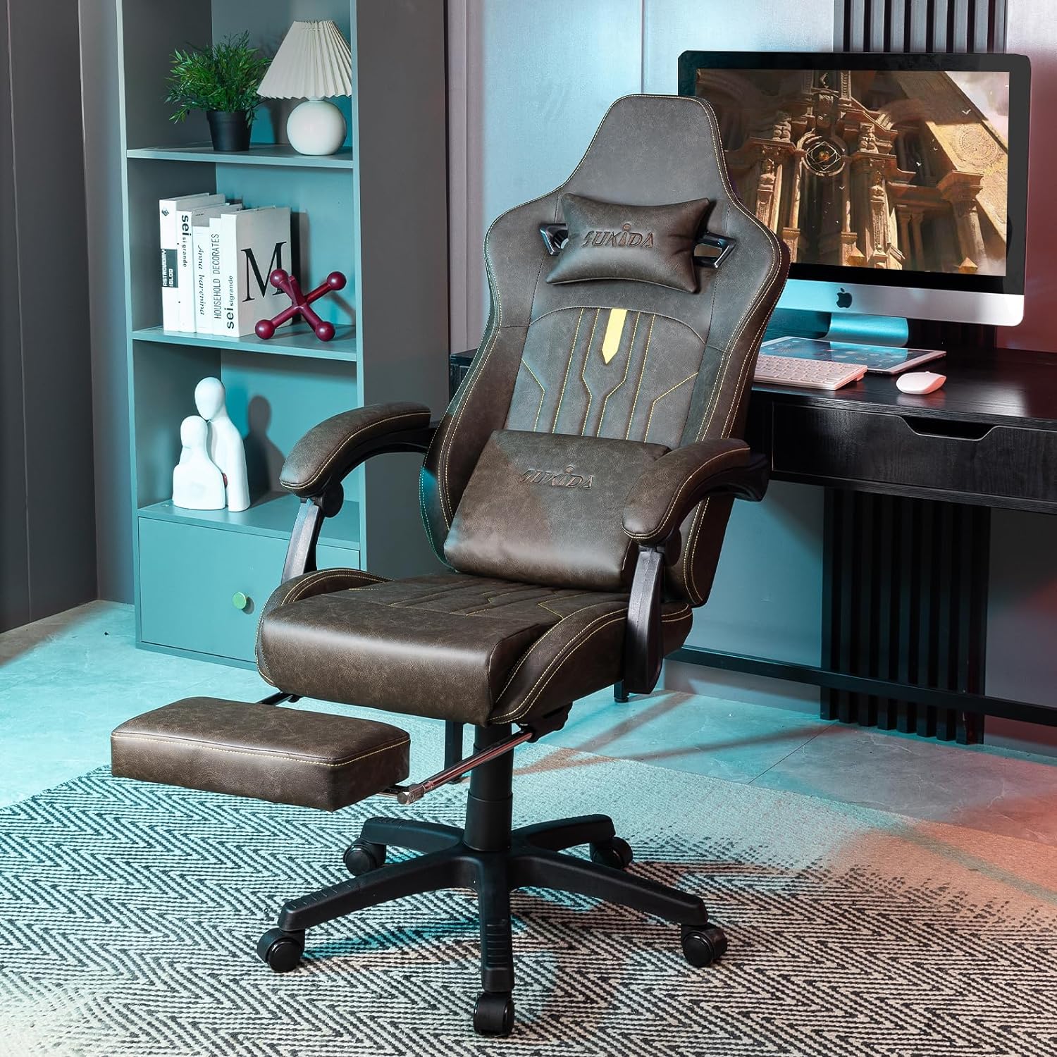 1 juego de silla de oficina, reposacabezas, silla de escritorio,  reposacabezas, accesorio para silla de oficina, cojín de soporte para el  cuello