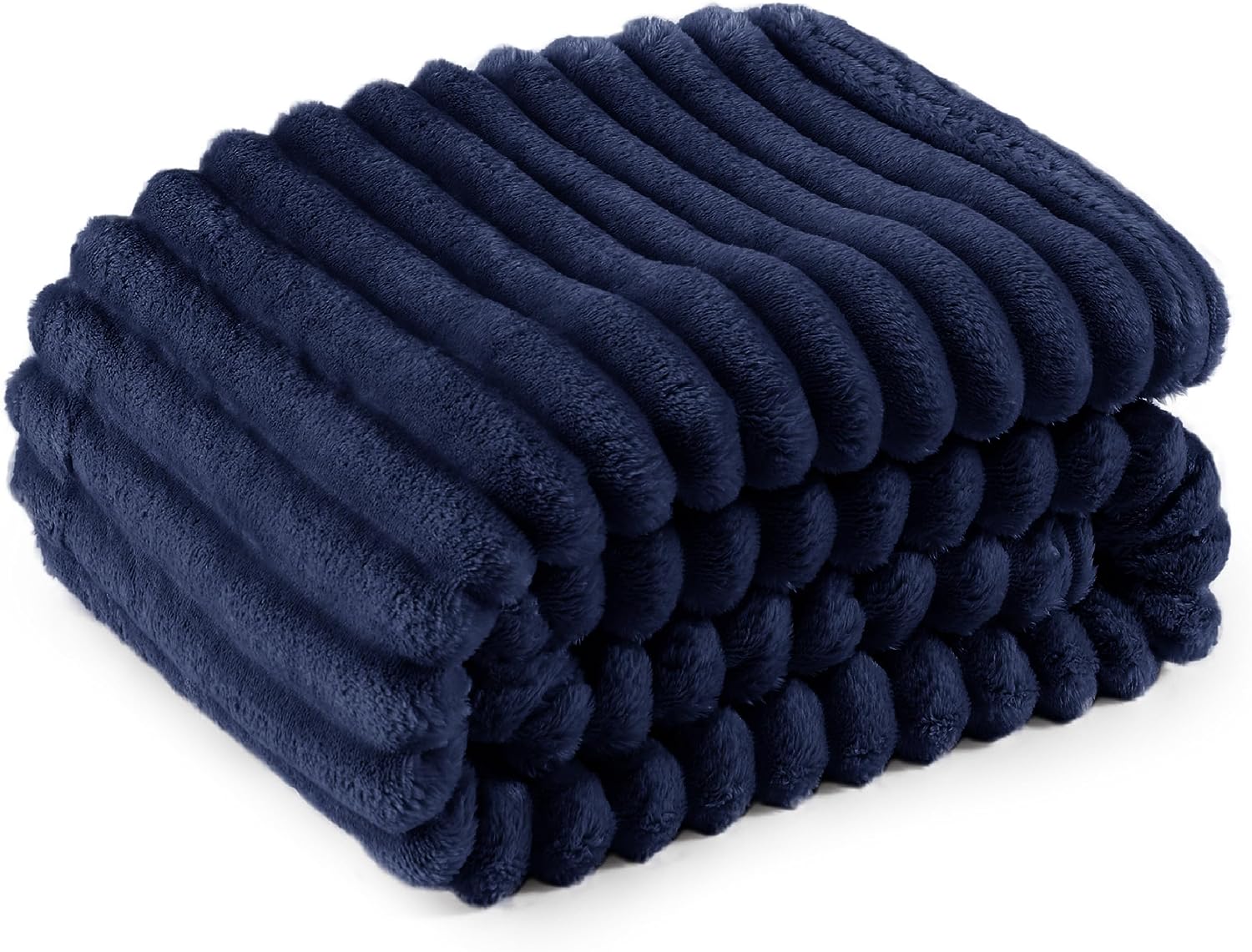 BEDELITE Manta de forro polar azul marino para sofá y cama, manta mullida y  acogedora de felpa de 50 x 60 pulgadas, mantas súper suaves y cálidas para