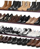 MISSLO Zapatero largo de 3 niveles para armario, organizador de zapatos,