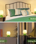 Lámpara táctil para mesita de noche, moderna lámpara pequeña para dormitorio,