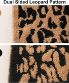 Manta de leopardo de microfelpa (51 x 63 pulgadas, marrón) ultra suave y cálida